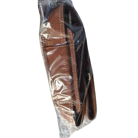 Links & Kings Mayfair Briefcase Handcrafted Tan Leather NWT - Picture 4 of 14